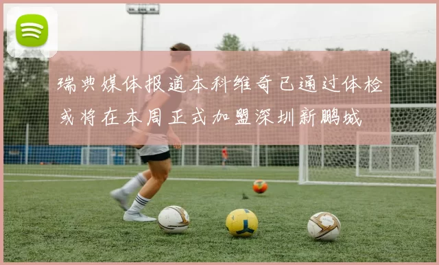 瑞典媒体报道本科维奇已通过体检或将在本周正式加盟深圳新鹏城